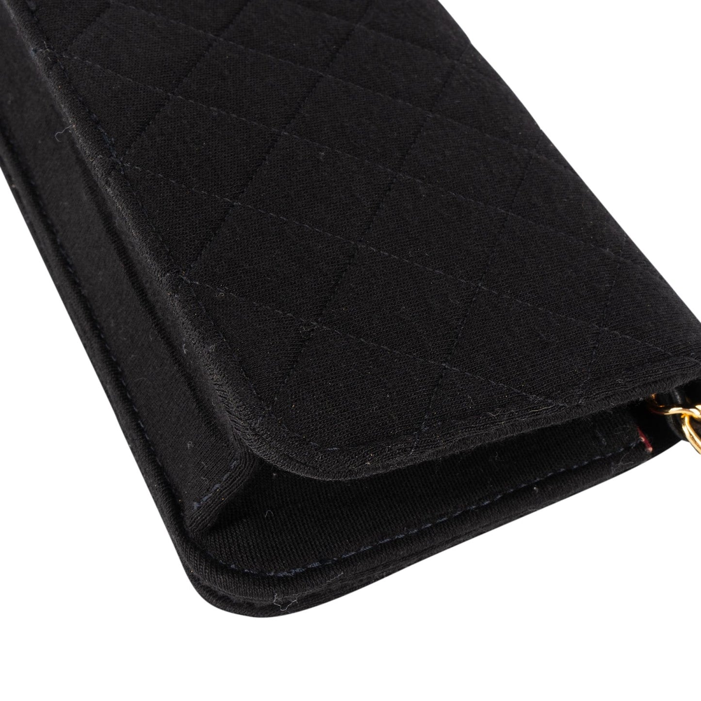 Chanel Quilted Cotton 24K Gold Single Flap Shoulder Bag