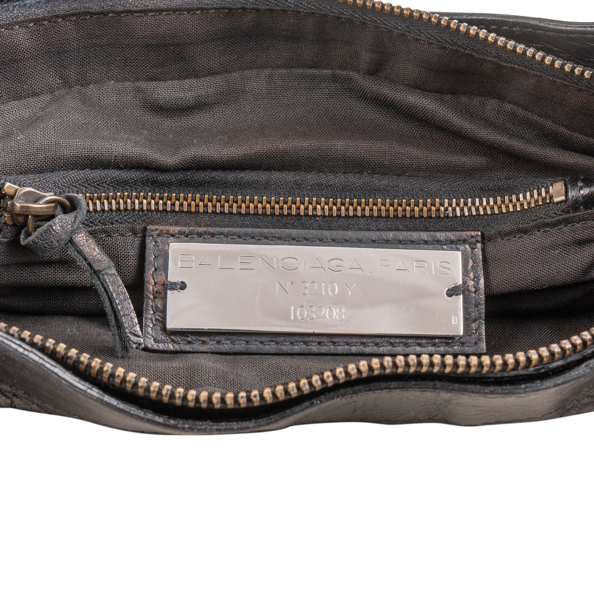 Balenciaga Black Leather Classic City Bag Handbag