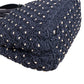 Prada Woven Raffia Polka-Dot Tote Shoulder Handbag