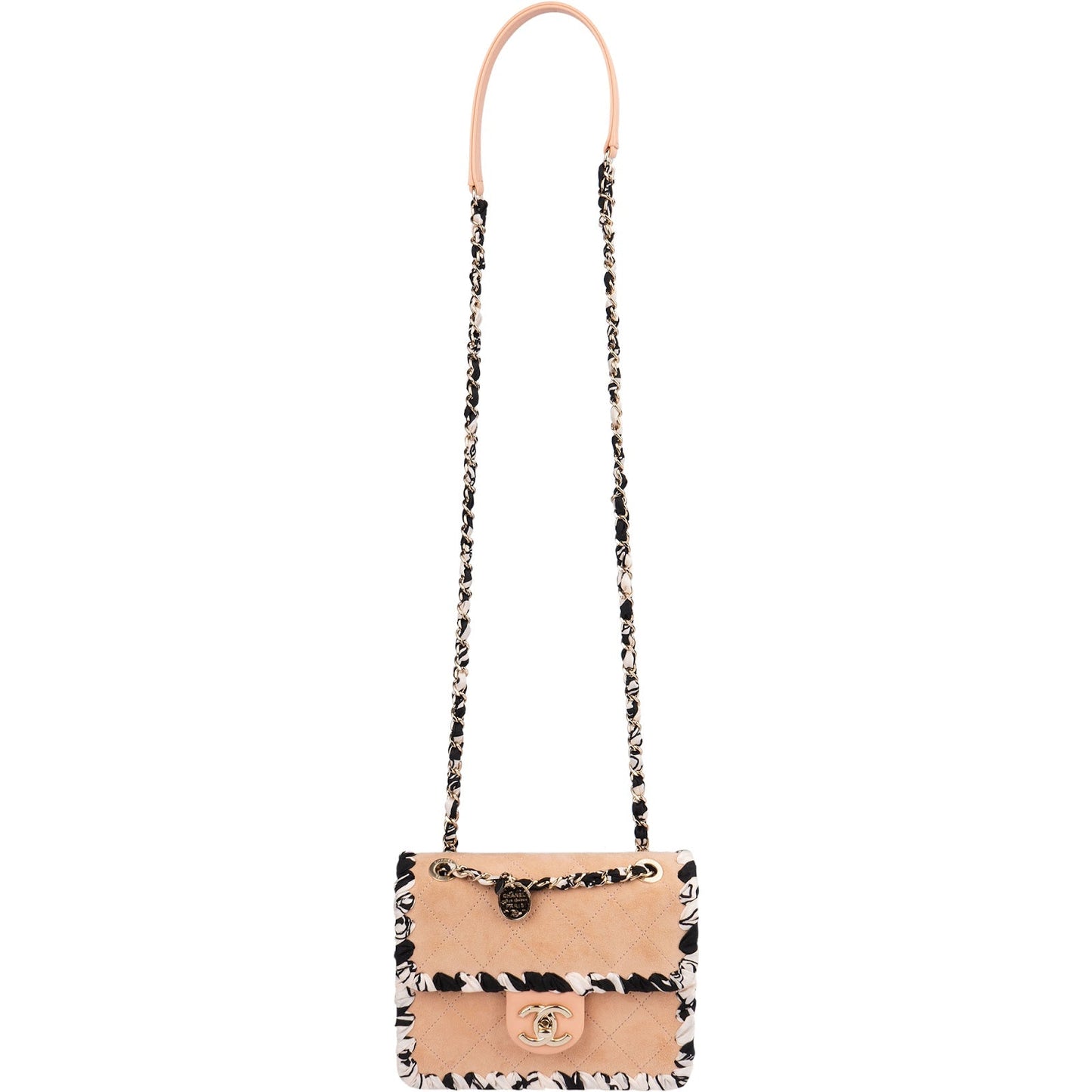 Chanel Stitching Suede Mini Rectangular Single Flap Crossbody Bag