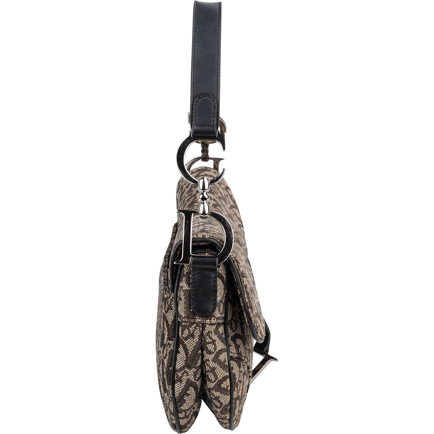 Christian Dior Oblique Jacquard Saddle Shoulder Bag