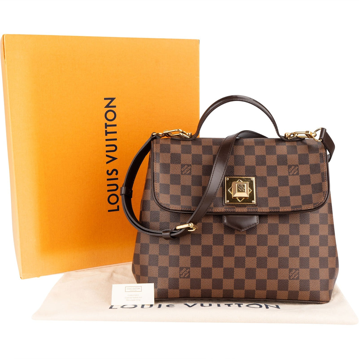 Louis Vuitton Monogram Damier Ebene Canvas Bergamo MM Handbag