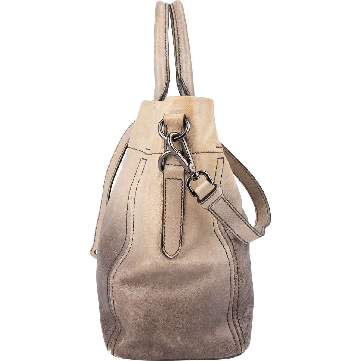 Prada Sfumato Tote aus Vitello-Antik-Leder – Ansicht 5