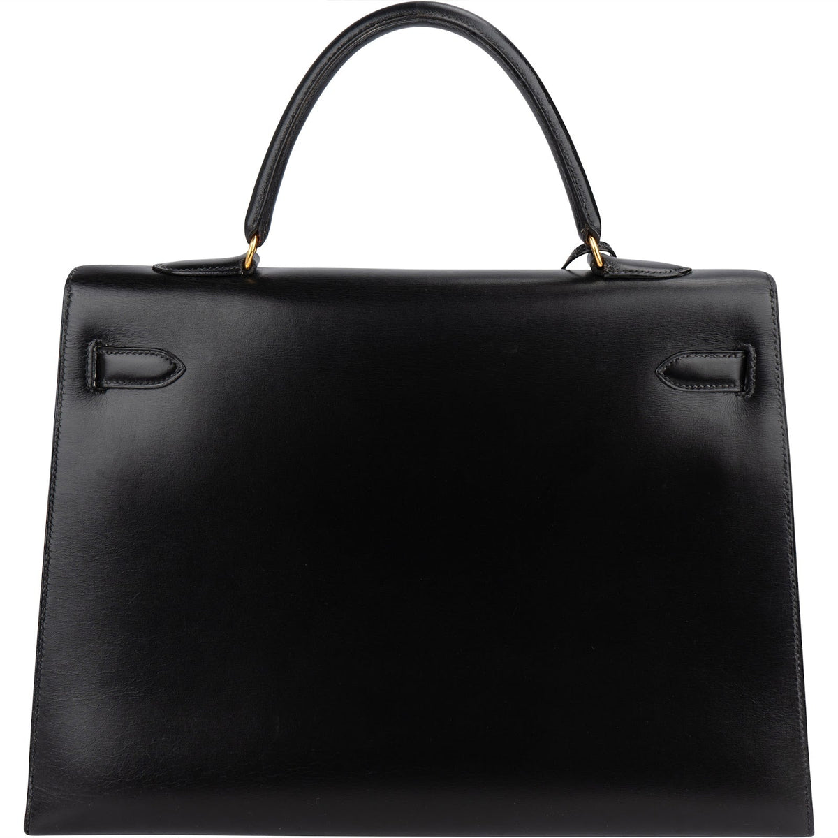 Hermès Noir Boxcalf Kelly 35 Sellier Handbag