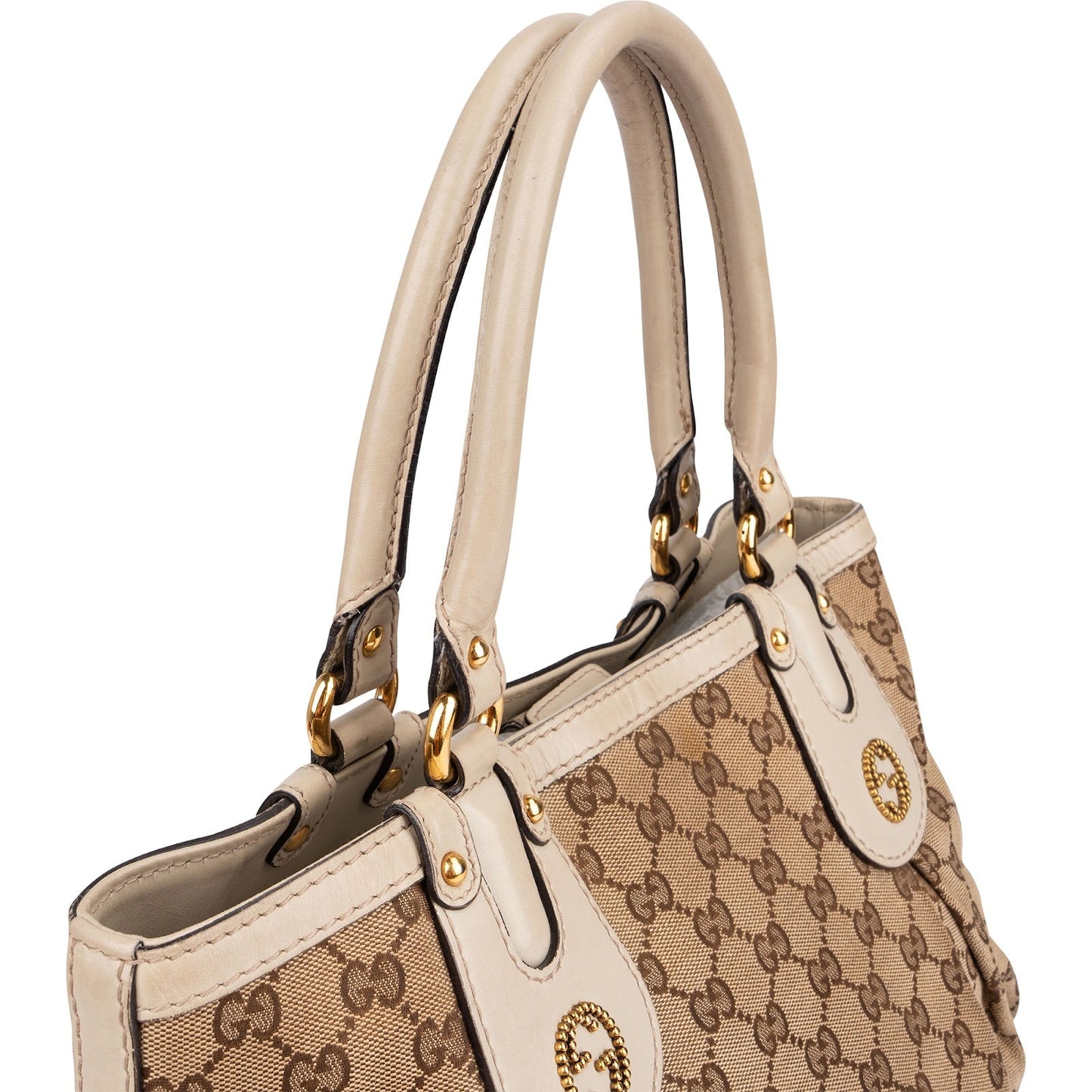 Gucci Monogram GG Canvas Tote Handbag