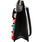 Fendi Black Leather Rainbow Studded Crossbody Bag
