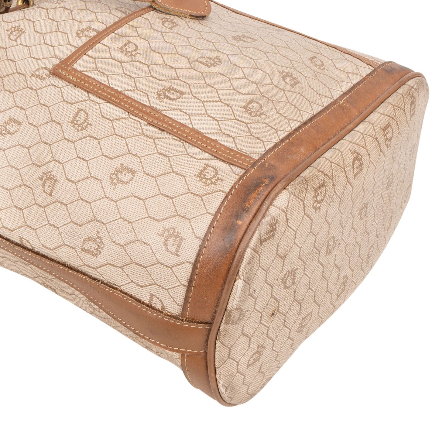 Christian Dior Honeycomb Monogram Bucket Crossbody Bag