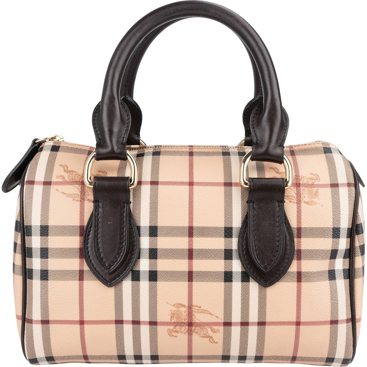 Burberry Haymarket Check Boston Handbag