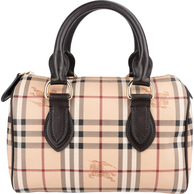 Burberry Haymarket Check Boston Handbag