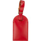Louis Vuitton Red Leather Luggage Tag