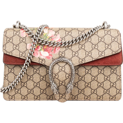 Gucci Monogram GG Supreme Floral Print Dionysus Shoulder Bag