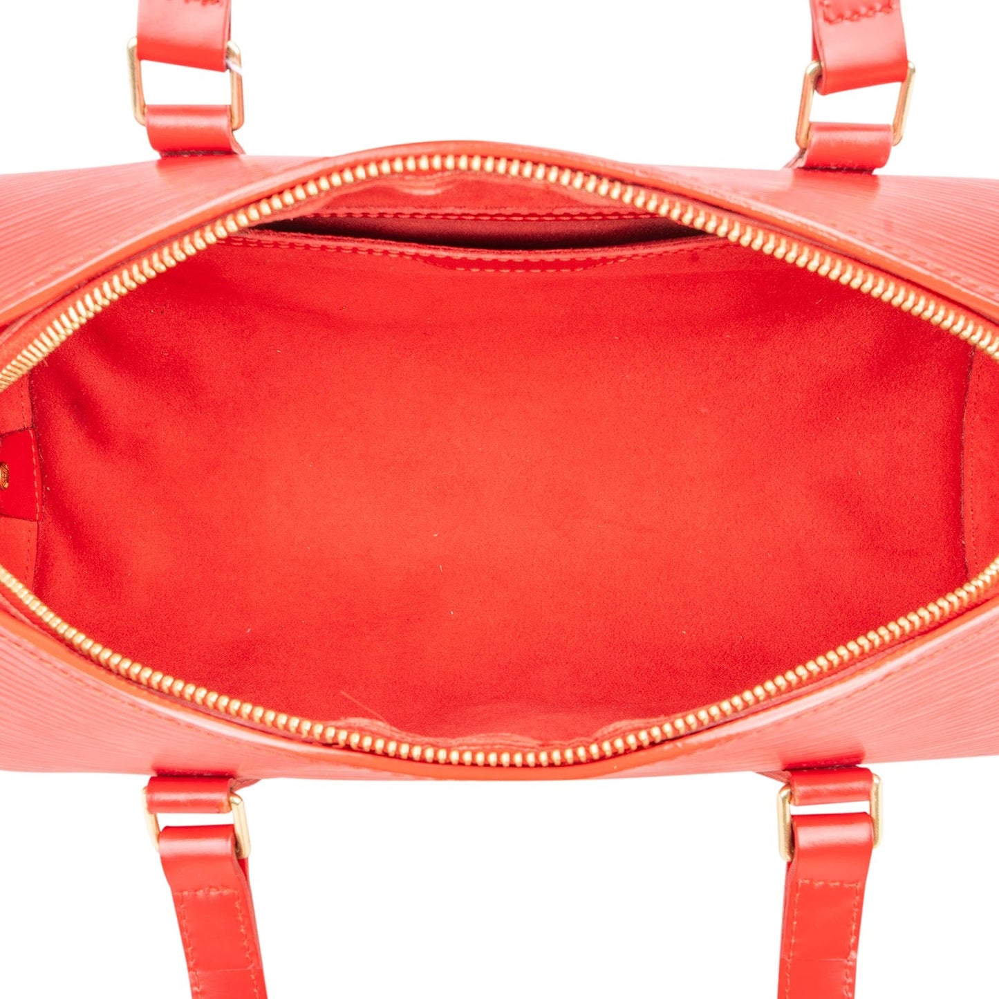 Louis Vuitton Red Epi Leather Soufflot Handbag