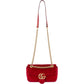 Gucci Velvet Matelassé GG Marmont Crossbody Bag