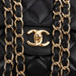 Chanel Caviar Leather Palladium Jumbo Double Flap Crossbody Bag