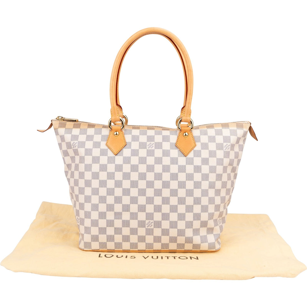 Louis Vuitton Monogram Damier Azur Canvas Saleya MM Shoulder Bag