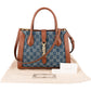 Gucci Monogram GG Denim Jackie 1961 Tote Crossbody Handbag