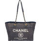 Chanel Denim Deauville Tote Shoulder Bag
