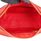 Prada Red Vitello Daino Leather Duffle Handbag