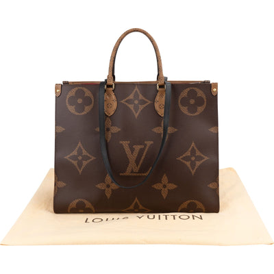 Louis Vuitton Monogram Giant Reverse OnTheGo GM Handbag