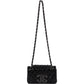 Chanel Quilted Glitter Metallic Suede Crystal-Embelished CC Small Single Flap Shoulder Bag