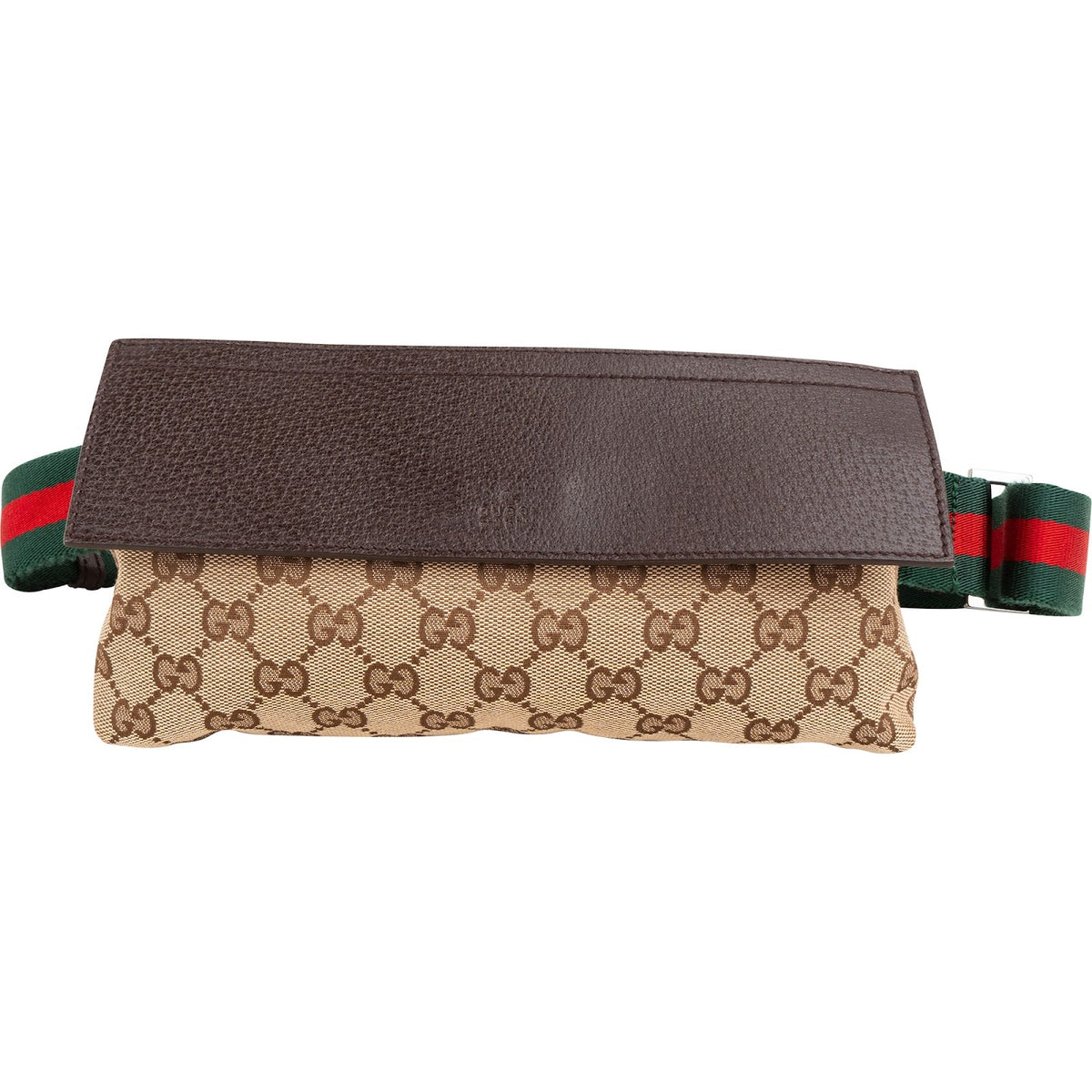 Gucci Monogram GG Canvas Web Belt Crossbody Bag
