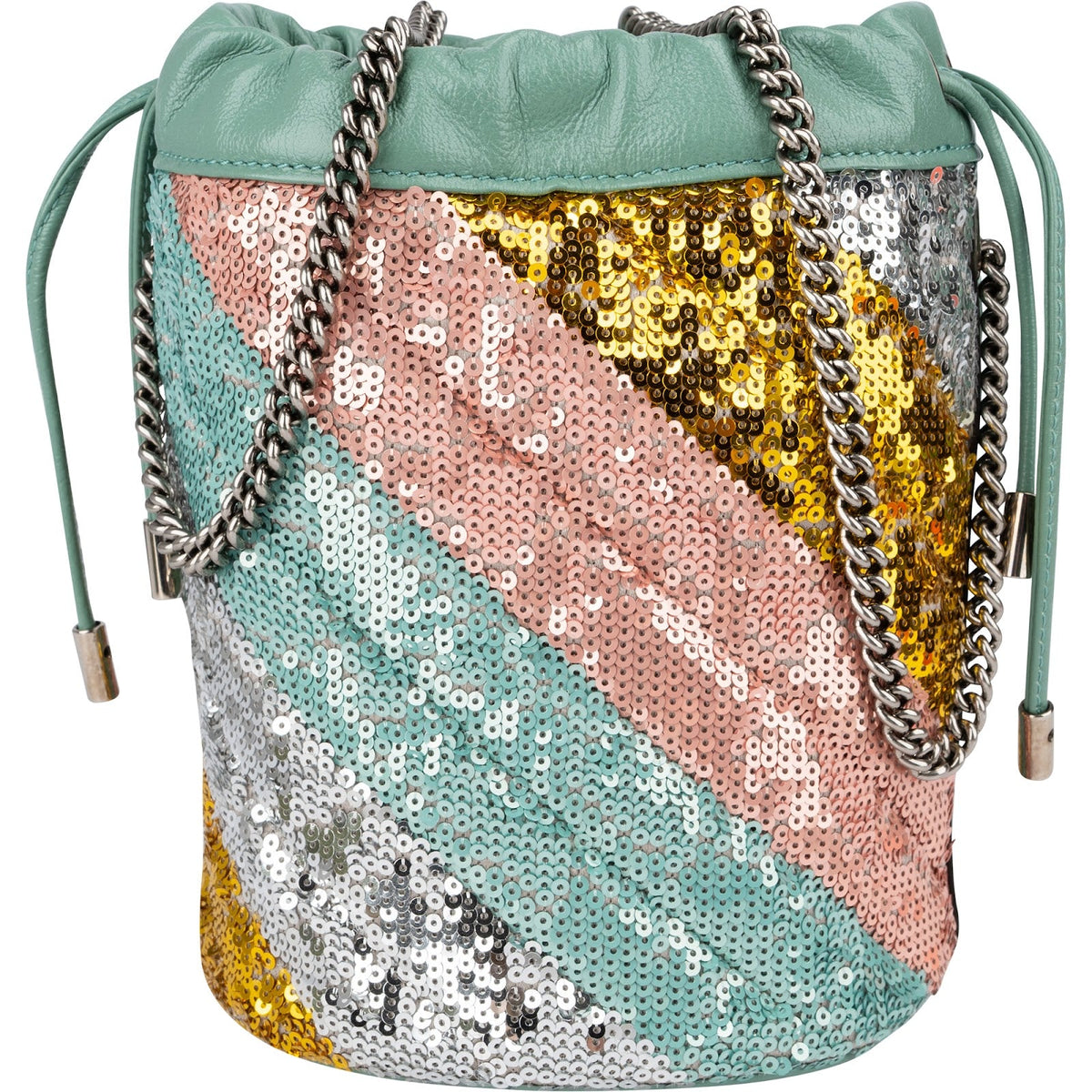 Gucci GG Marmont Small Bucket mit Pailletten – Ansicht 4