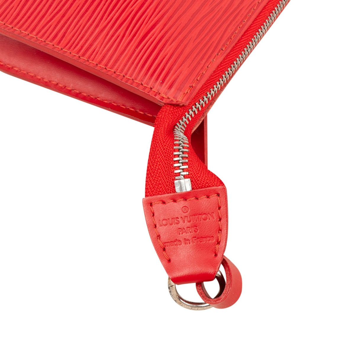 Louis Vuitton Pochette Accessoires aus rotem Epi-Leder – Ansicht 8