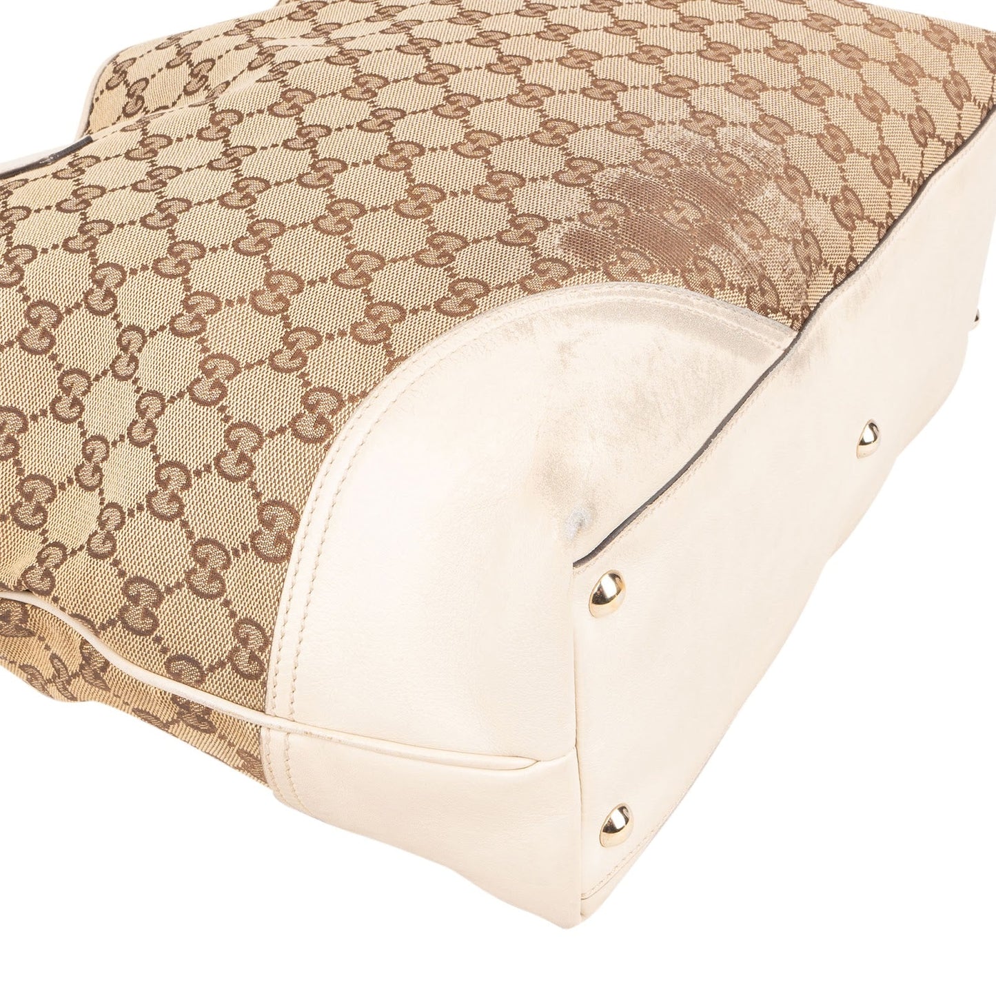 Gucci Monogram GG Canvas New Britt Tote Shoulder Bag