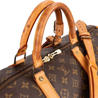 Louis Vuitton Monogram Canvas Keepall 55 Bandoulière Travel Bag