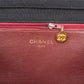 Chanel Quilted Cotton Medium Single Flap Shoulder Bag