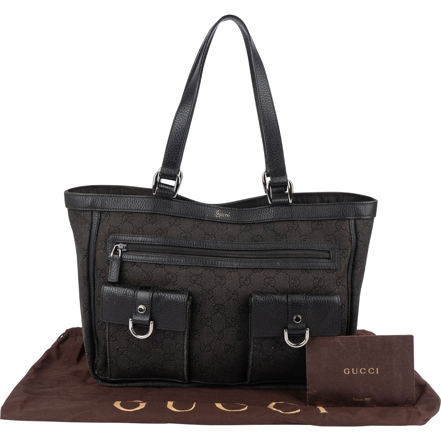 Gucci Monogram GG Canvas Abbey D-Ring Multi-Pocket Shoulder Bag