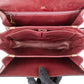 Celine Bordeaux Bocalf Flap Triomphe Shoulder Bag