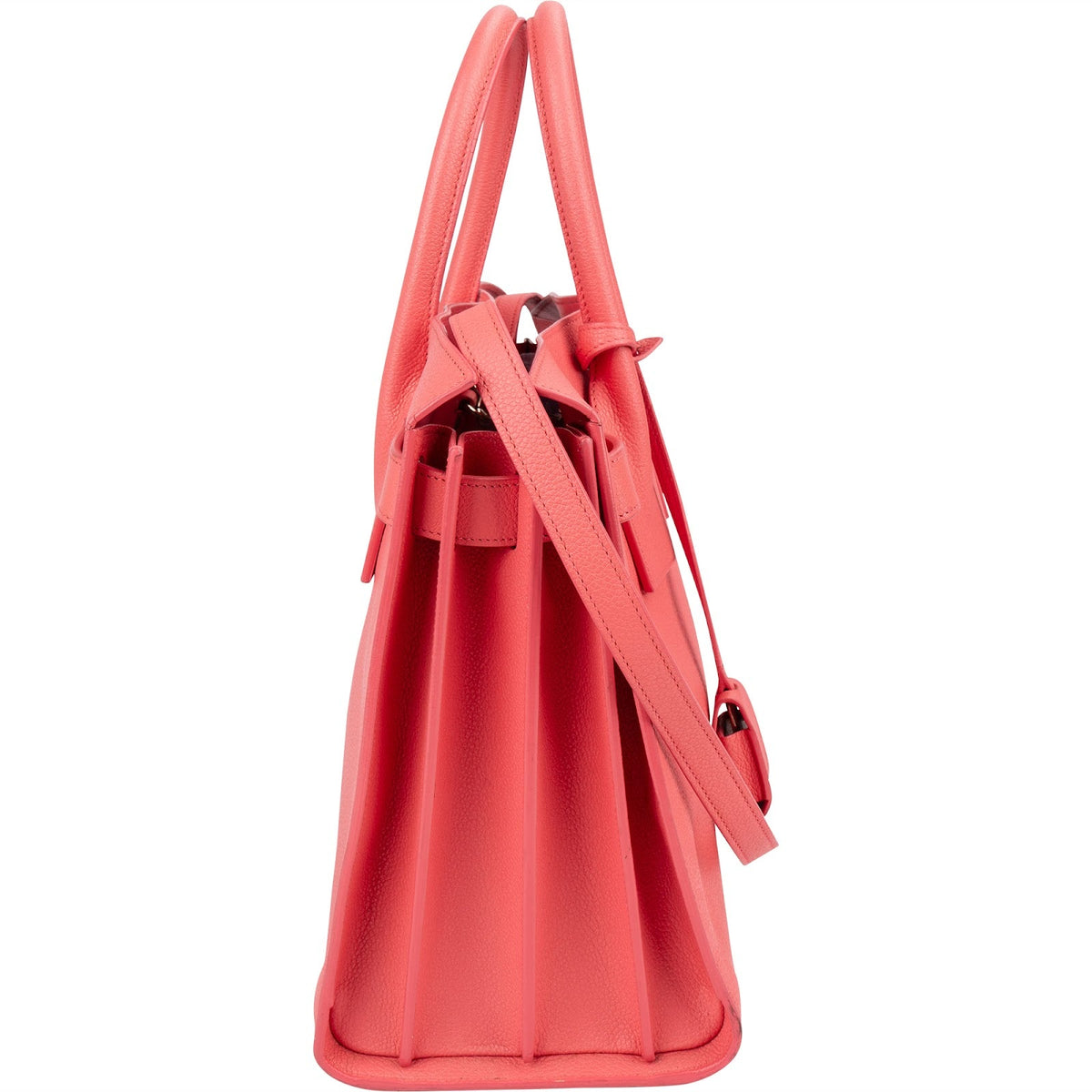 Saint Laurent Grained Leather Sac de Jour Handbag