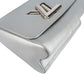 Louis Vuitton Silver Metallic Epi Leather Twist PM Crossbody Bag