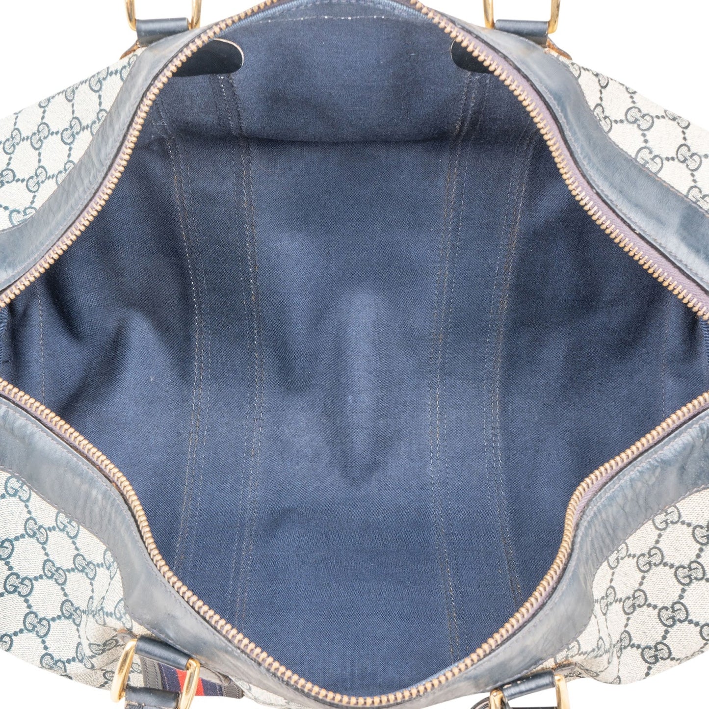 Gucci Monogram GG Supreme Web Boston Travel Bag