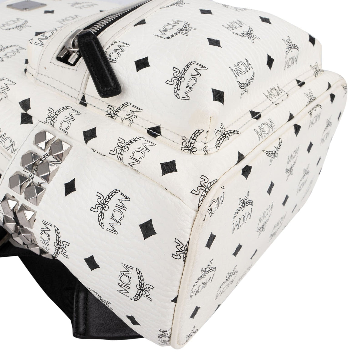 MCM Monogram Visetos Stark Side Studs Mini Backpack