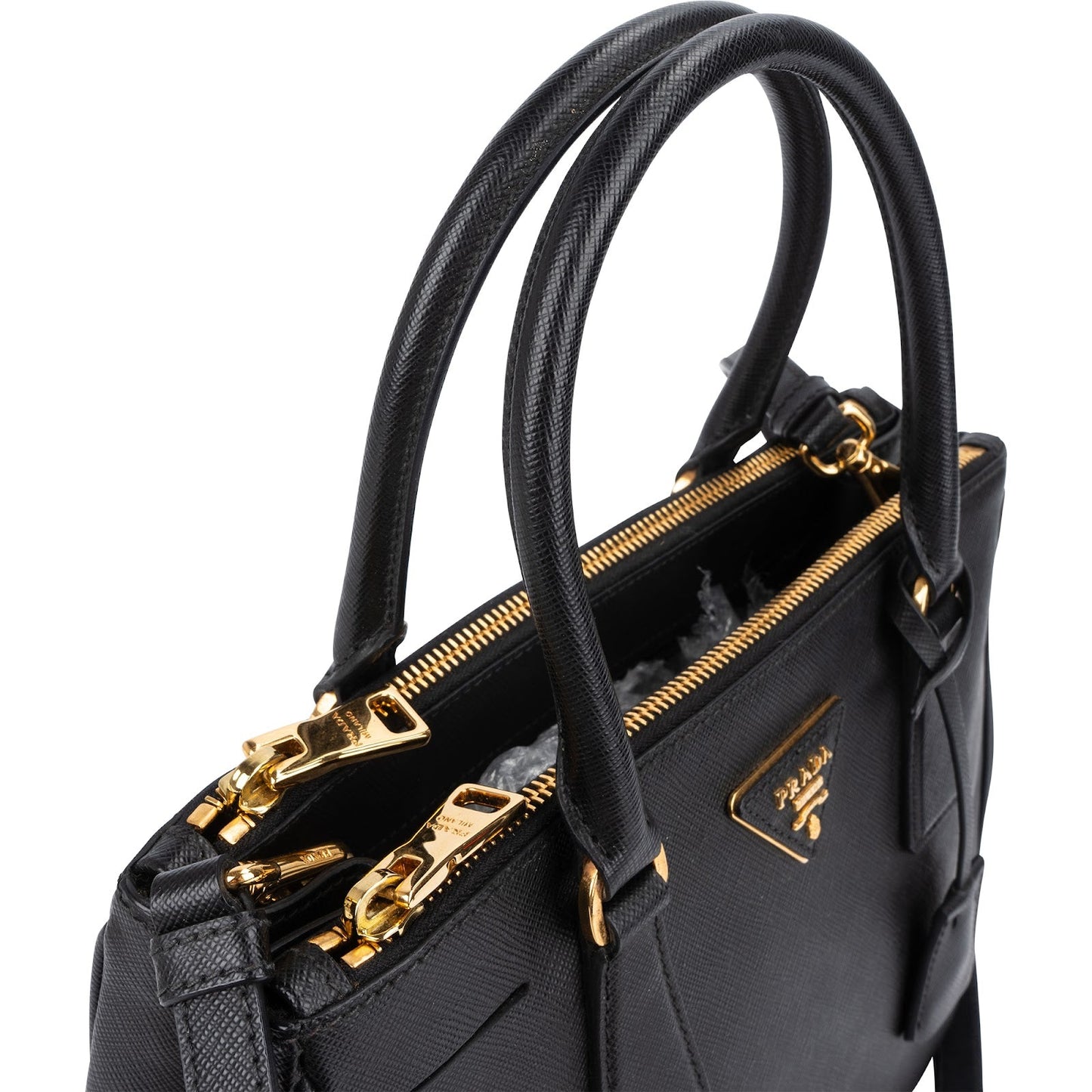 Prada Saffiano Leather Small Galleria Handbag