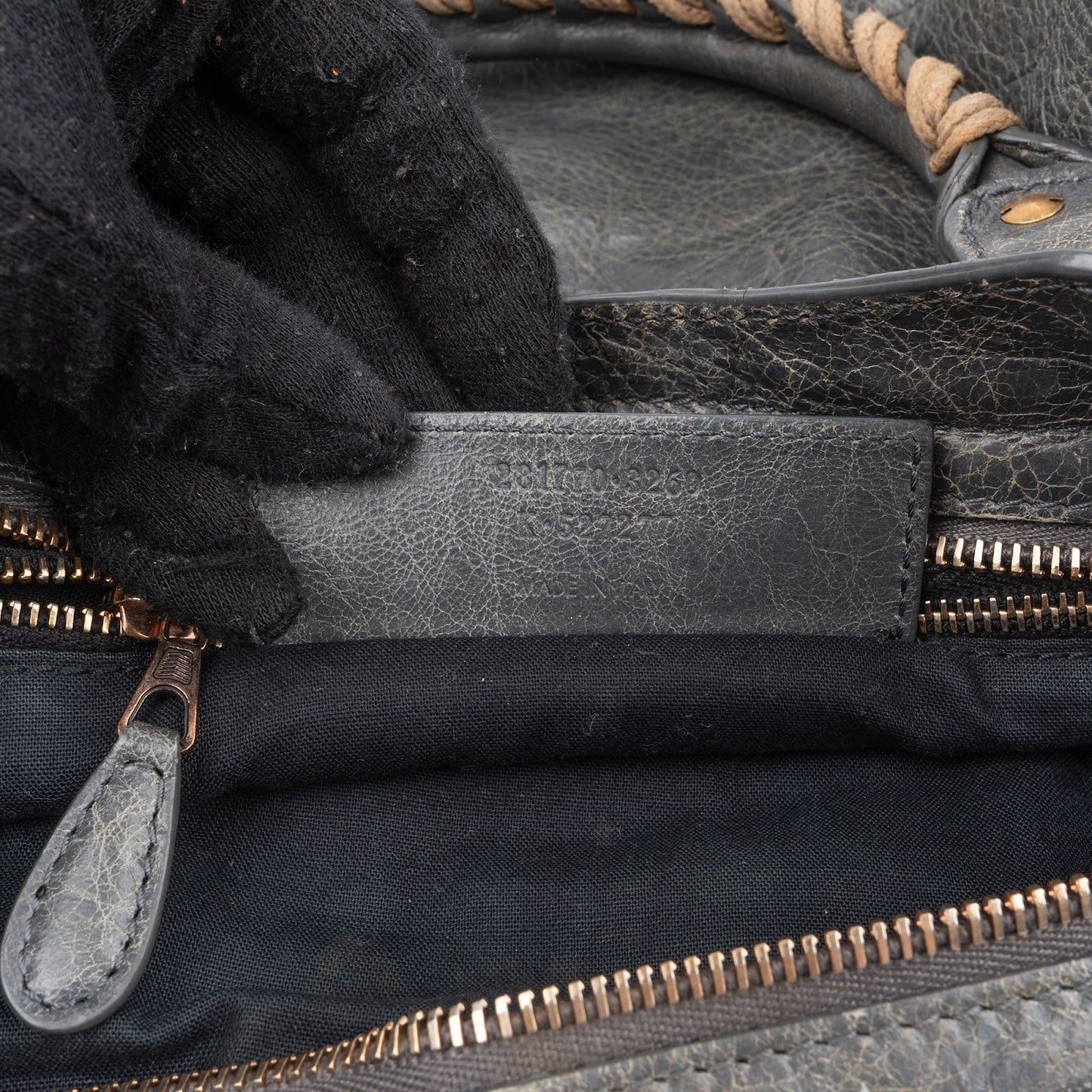 Balenciaga Grey Leather Classic City Bag Handbag