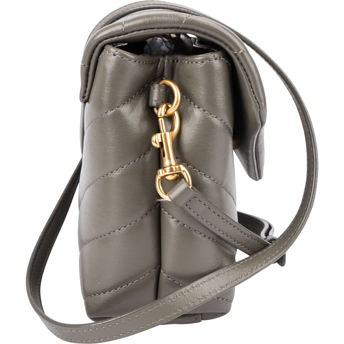 Saint Laurent Quilted Lambskin Loulou Puffer Toy Crossbody Bag
