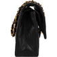 Chanel Quilted Lambskin 24K Gold Medium Double Flap Shoulder Bag