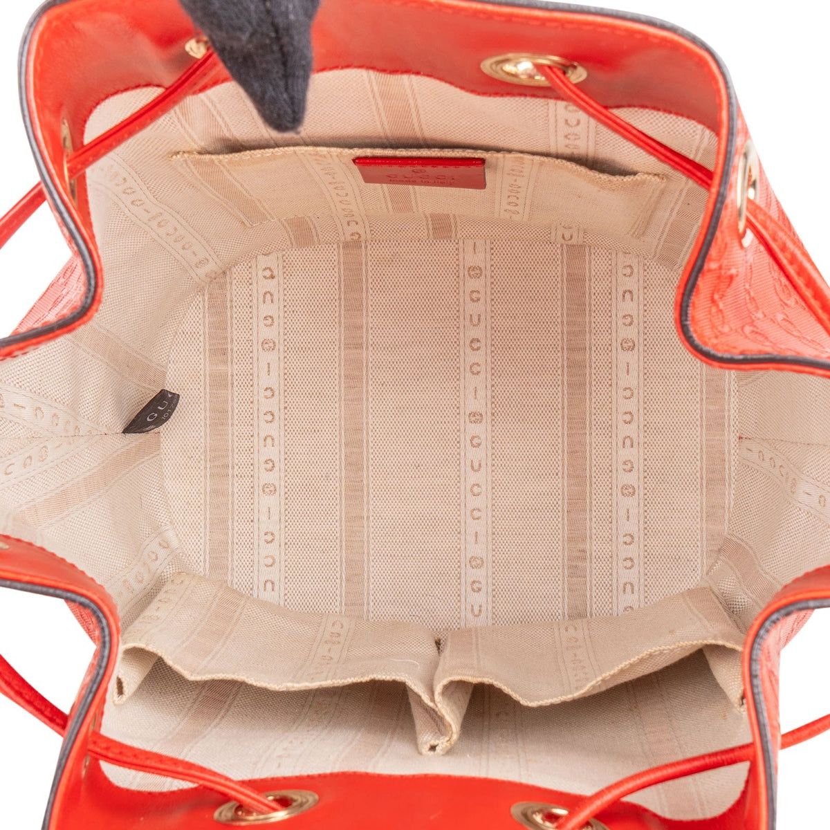 Gucci Guccissima Leather Studded Bucket Crossbody Bag