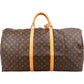 Louis Vuitton Monogram Canvas Keepall 60 Bandoulière Travel Bag