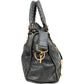 Balenciaga Dark Green Leather City Handbag