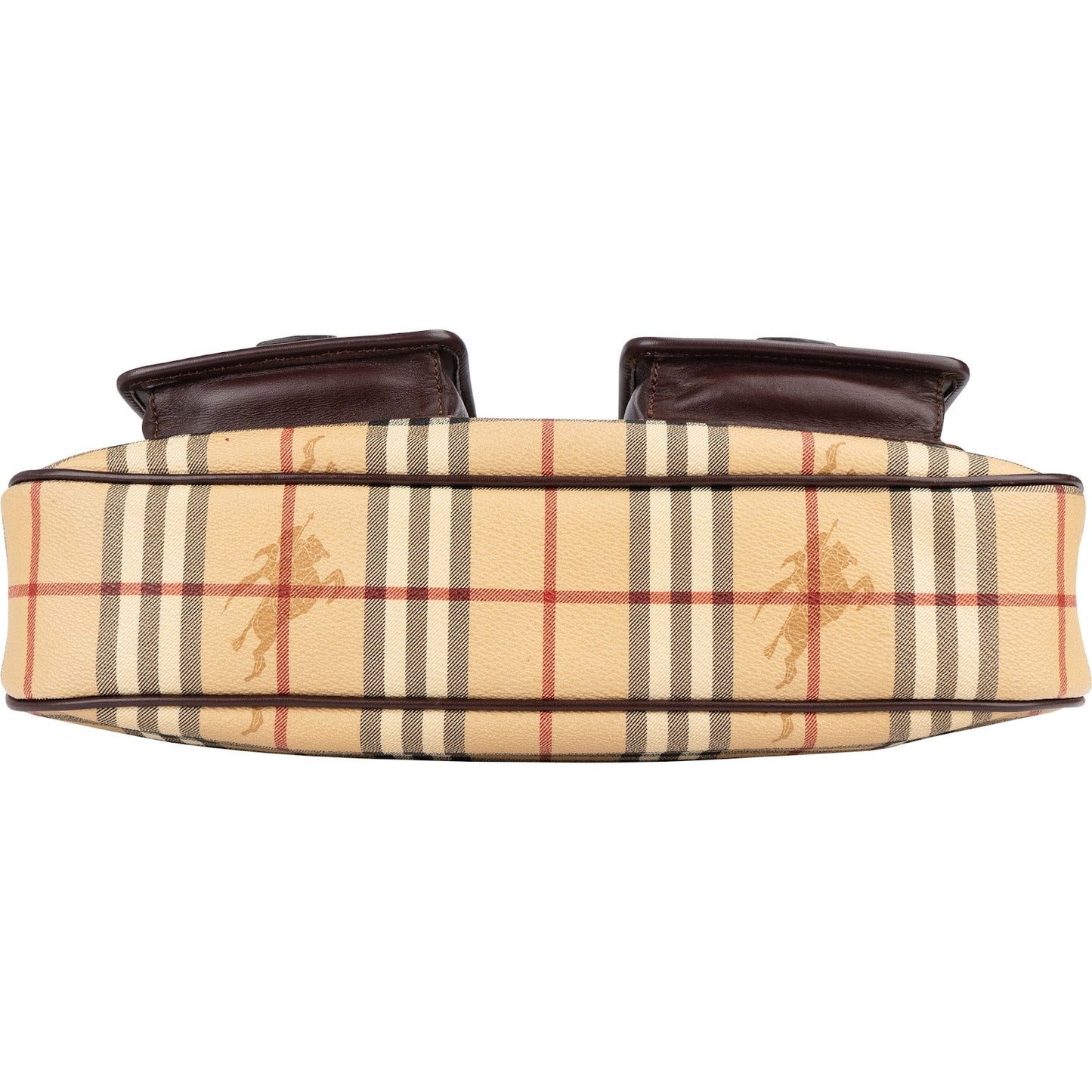 Burberry Haymarket Check Double Pocket Hobo Shoulder Bag