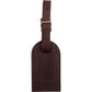 Louis Vuitton Dark Brown Leather Luggage Tag