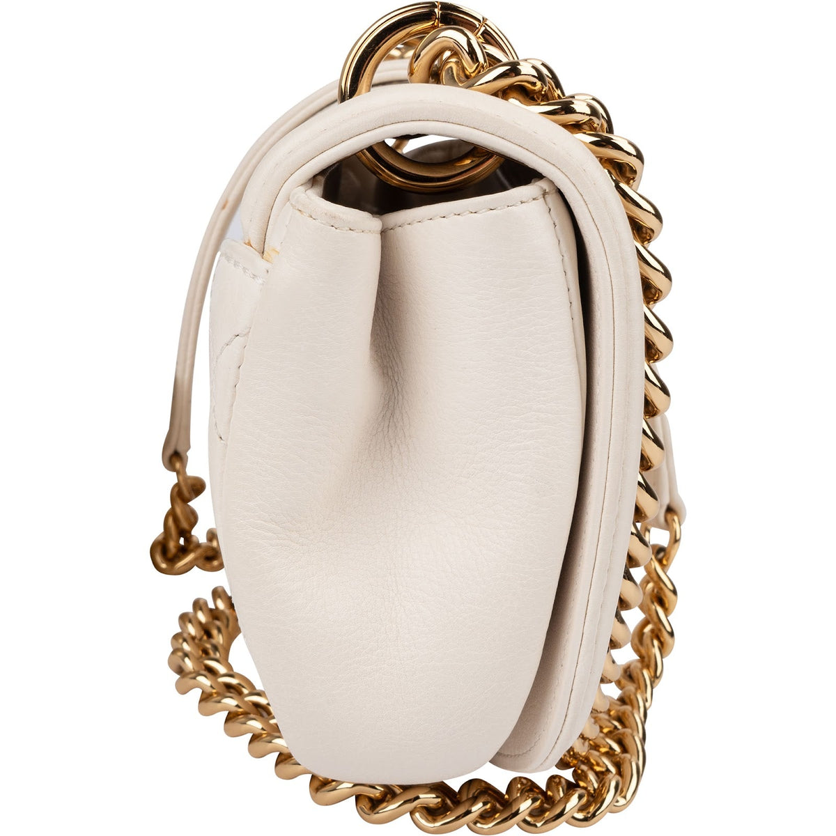 Chanel Quilted Calfskin Small Underline Single Flap Crossbody Bag