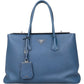 Prada Saffiano Leather Galleria Turnlock Double Handbag