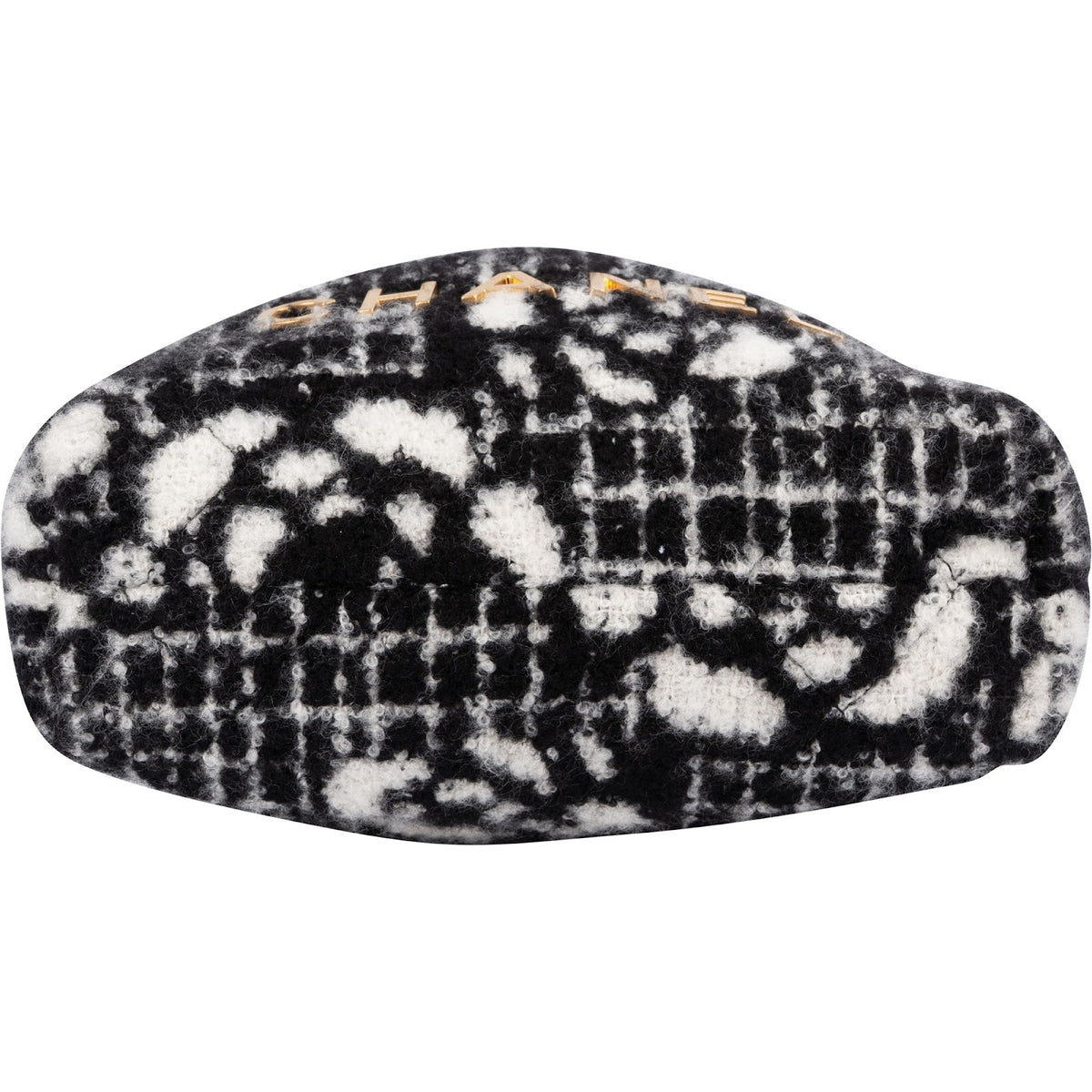 Chanel 22 Cashmere Checkered Rose Pattern Bucket Small Crossbody Handbag