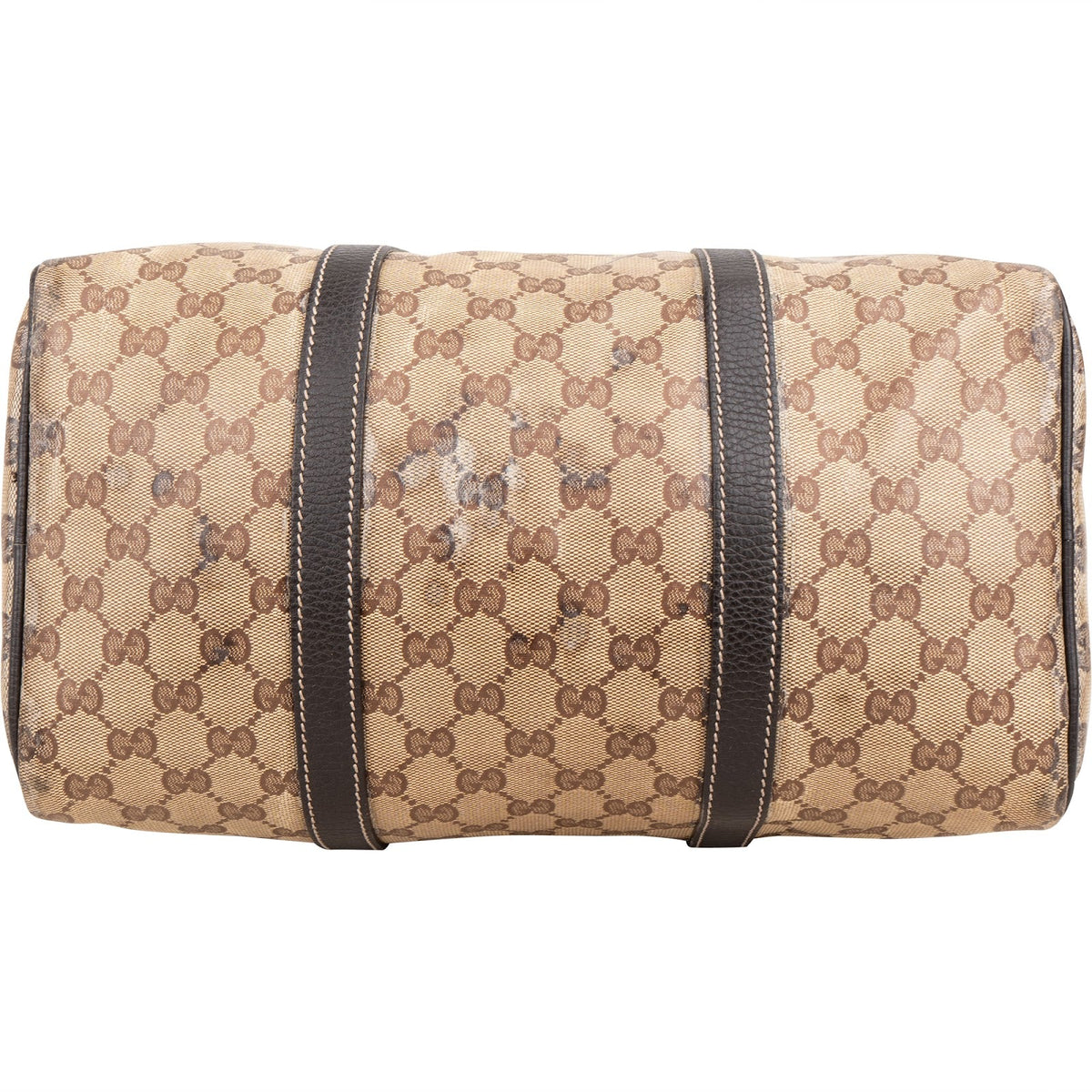Gucci Monogram GG Coated Canvas Boston Handbag