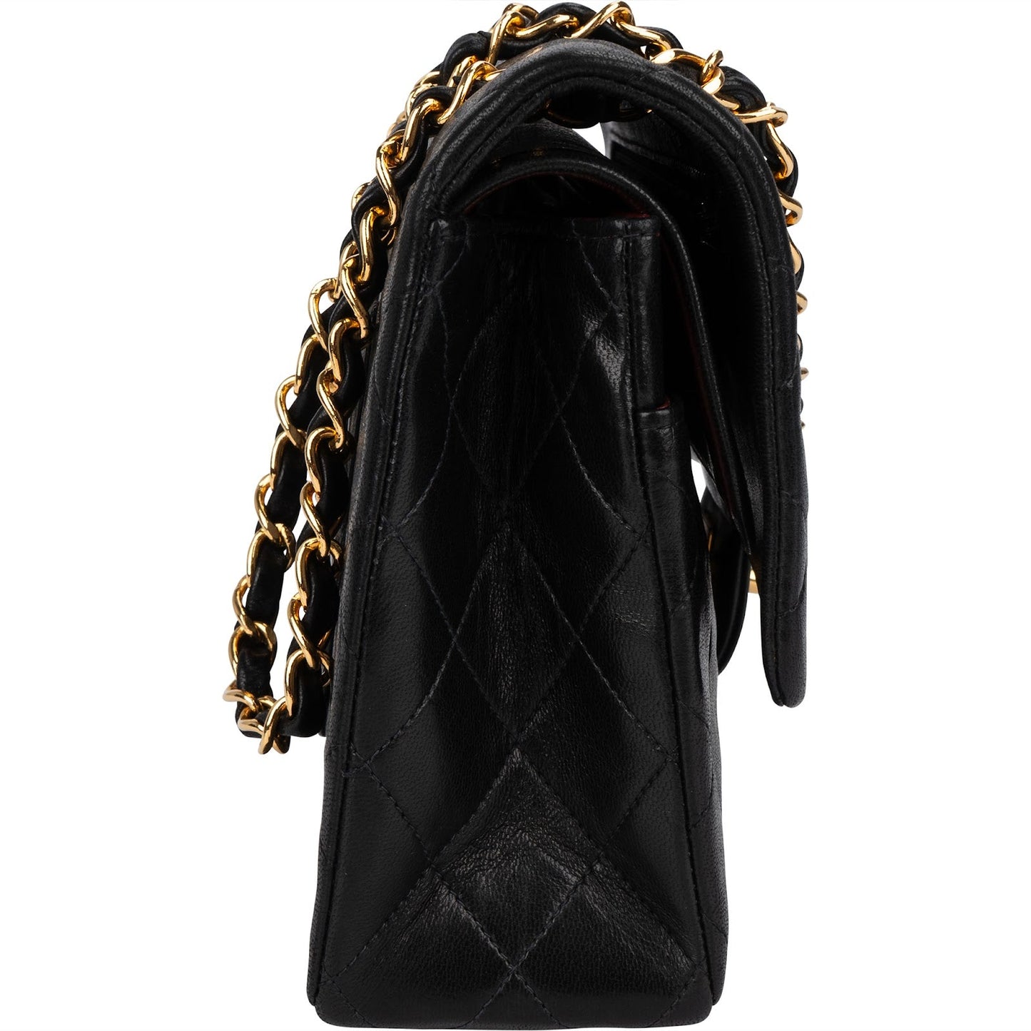 Chanel Quilted Lambskin 24K Medium Double Flap Shoulder Bag